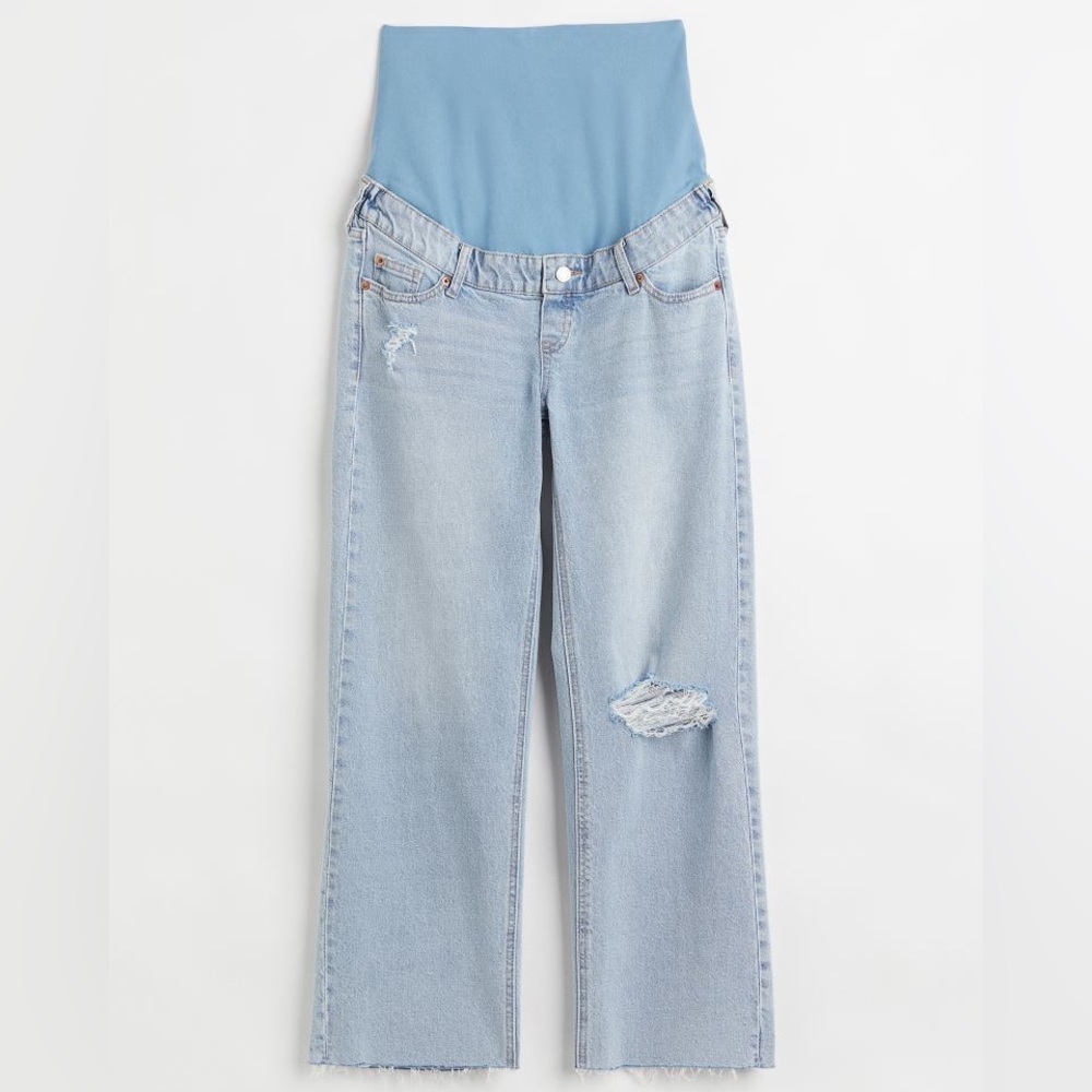 H&M Maternity Jeans MAMA Wide High Ankle Jeans